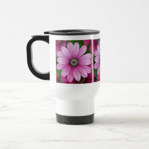 Roze Daisy Travel Mug Reisbeker