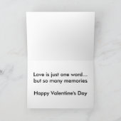 Roze Daisy Valentijnsdag Kaart (groot afdrukken) (Binnen)