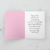 Roze Daisy veld om aan je te denken Kaart (Binnen)