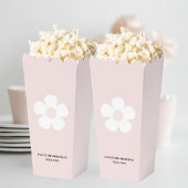 Roze Daisy Verjaardag Popcorn Bedankdoosjes