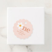 Roze Daisy Verjaardagsfeestje Bedankjes Labels (In situ)