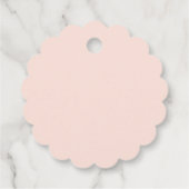 Roze Daisy Verjaardagsfeestje Bedankjes Labels (Achterkant)
