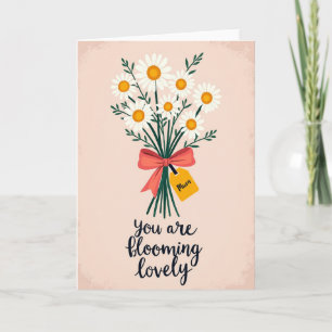 Roze Daisy Verjaardagskaart Kaart