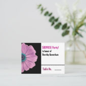 Roze Daisy Verrassing Verjaardagstafel Plaats Kaar Plaatskaartje (Staand voorkant)