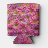 Roze Daisy Weave Blikjeskoeler (Voorkant)