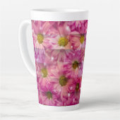 Roze Daisy Weave Latte Mok (Linkerhoek)