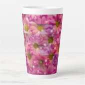 Roze Daisy Weave Latte Mok (Voorkant)