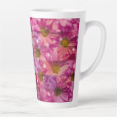 Roze Daisy Weave Latte Mok (Rechts)