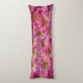 Roze Daisy Weave Lichaamskussen (Achterkant (Verticaal))