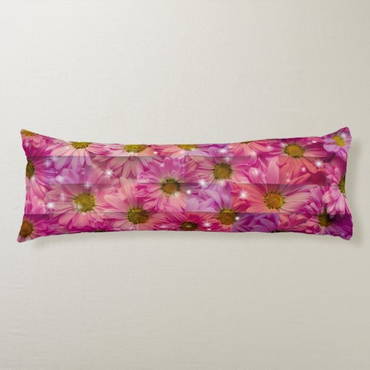 Roze Daisy Weave Lichaamskussen (Voorkant)
