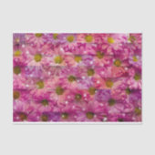 Roze Daisy Weave Tissuepapier (Voorkant)