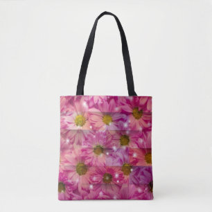 Roze Daisy Weave Tote Bag