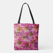 Roze Daisy Weave Tote Bag (Achterkant)