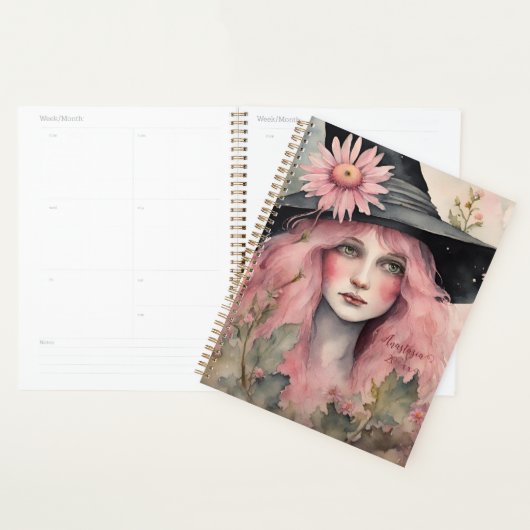 Roze Daisy Witch Planner (Display)