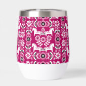 Roze Dala Zweeds Paard Print (Achterkant)