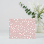 Roze Dalmatische Spots, Dalmatische Stippen, gecit Briefkaart (Staand voorkant)