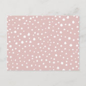 Roze Dalmatische Spots, Dalmatische Stippen, gecit Briefkaart (Voorkant)