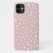 Roze Dalmatische Spots, Dalmatische Stippen, gecit Case-Mate iPhone Case (Achterkant)