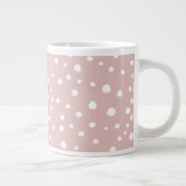 Roze Dalmatische Spots, Dalmatische Stippen, gecit Grote Koffiekop (Rechts)