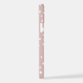 Roze Dalmatische Spots, Dalmatische Stippen, gecit iPhone Hoesje (Rechterkant)