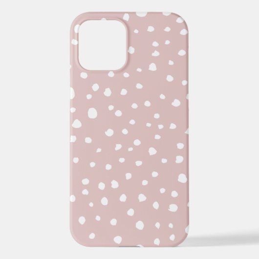 Roze Dalmatische Spots, Dalmatische Stippen, gecit iPhone Hoesje (Achterkant)