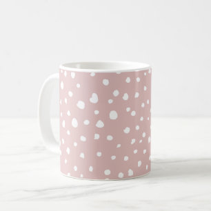 Roze Dalmatische Spots, Dalmatische Stippen, gecit Koffiemok