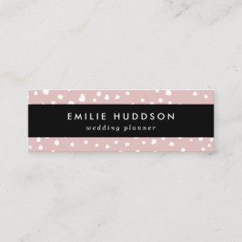 Roze Dalmatische Spots, Dalmatische Stippen, gecit Mini Visitekaartje