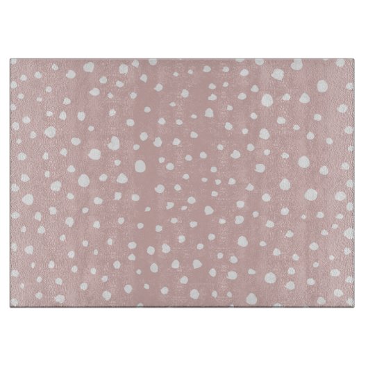 Roze Dalmatische Spots, Dalmatische Stippen, gecit Snijplank (Voorkant)
