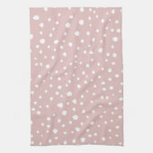 Roze Dalmatische Spots, Dalmatische Stippen, gecit Theedoek (Verticaal)