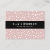 Roze Dalmatische Spots, Dalmatische Stippen, gecit Visitekaartje (Voorkant)