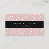 Roze Dalmatische Spots, Dalmatische Stippen, gecit Visitekaartje (Voorkant)