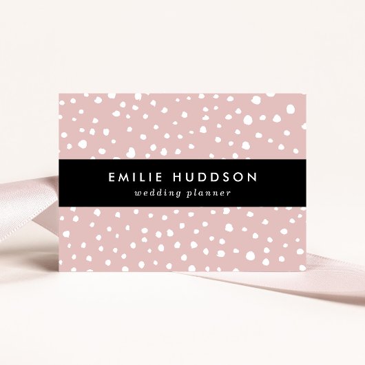 Roze Dalmatische Spots, Dalmatische Stippen, gecit Visitekaartje