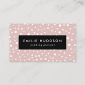 Roze Dalmatische Spots, Dalmatische Stippen, gecit Visitekaartje (Voorkant)