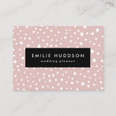 Roze Dalmatische Spots, Dalmatische Stippen, gecit Visitekaartje (Voorkant)