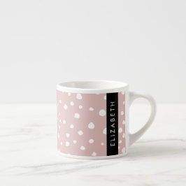 Roze Dalmatische Vlekken, Dalmatische Stippen, Jou Espresso Kop