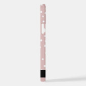 Roze Dalmatische Vlekken, Dalmatische Stippen, Jou iPhone Hoesje (Rechterkant)