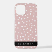Roze Dalmatische Vlekken, Dalmatische Stippen, Jou iPhone Hoesje (Achterkant)