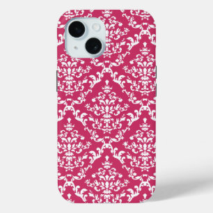 Roze Damask #1 in VictoriaShaylee iPhone 15 Case