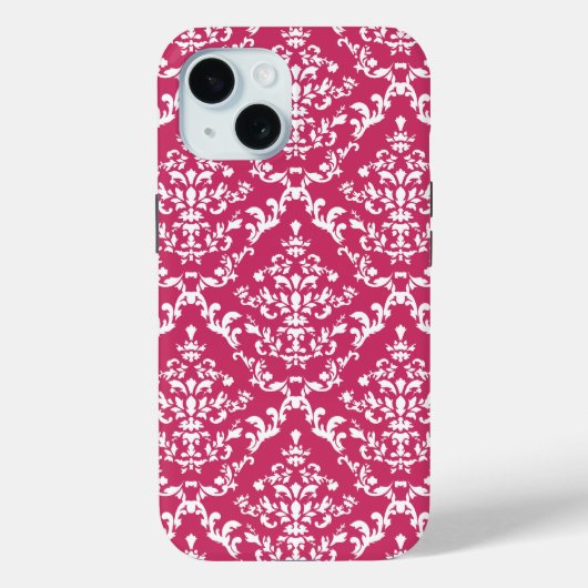 Roze Damask #1 in VictoriaShaylee Case-Mate iPhone Case (Achterkant)