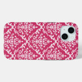 Roze Damask #1 in VictoriaShaylee Case-Mate iPhone Case (Achterkant (horizontaal))