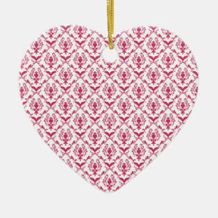 Roze Damask #2 @ VictoriaShaylee Keramisch Ornament