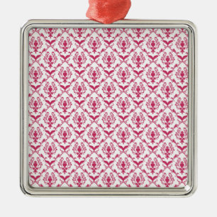 Roze Damask #2 @ VictoriaShaylee Metalen Ornament