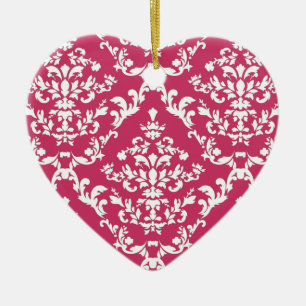Roze Damask #3 @ VictoriaShaylee Keramisch Ornament