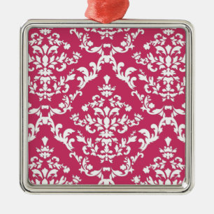 Roze Damask #3 @ VictoriaShaylee Metalen Ornament
