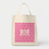 Roze Damask Baby is een meisjesnaam op persoonlijk Tote Bag (Voorkant)