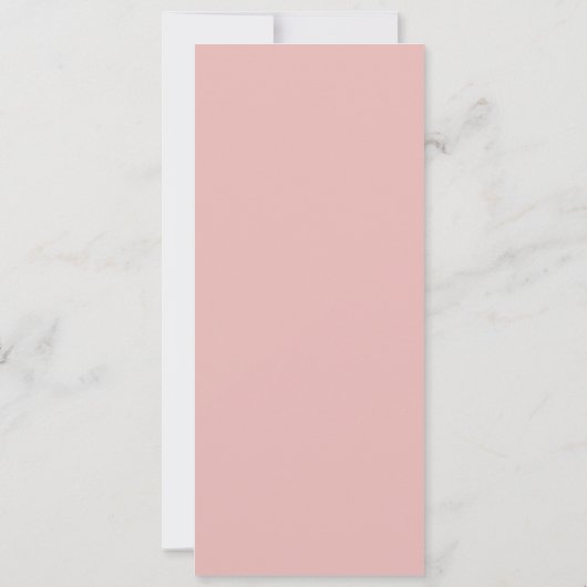 roze damask bridal douche - uitnodiging (Achterkant)