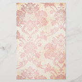  Roze Damask Briefpapier (Voorkant)
