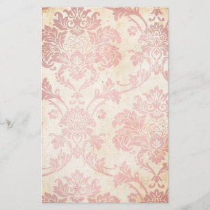 Roze Damask Briefpapier