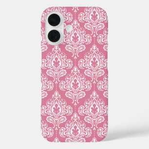 Roze Damask iPhone 16 Hoesje