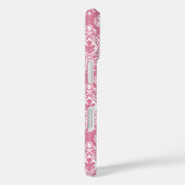 Roze Damask Case-Mate iPhone Case (Achterkant / Rechts)